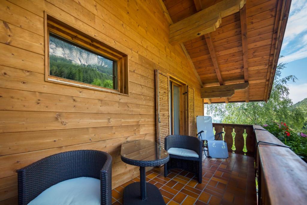 Balkón nebo terasa v ubytování Thalerhof Tiers
