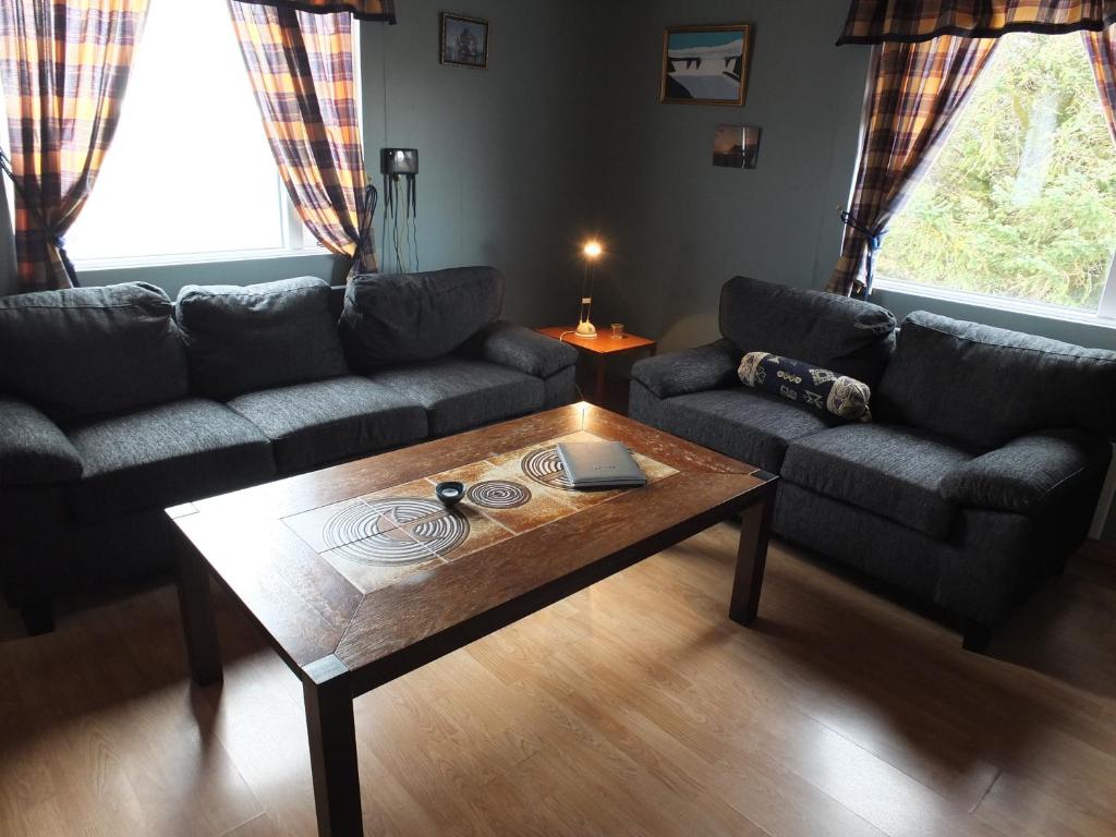 Posezení v ubytování apartment Neðra-Vatnshorn