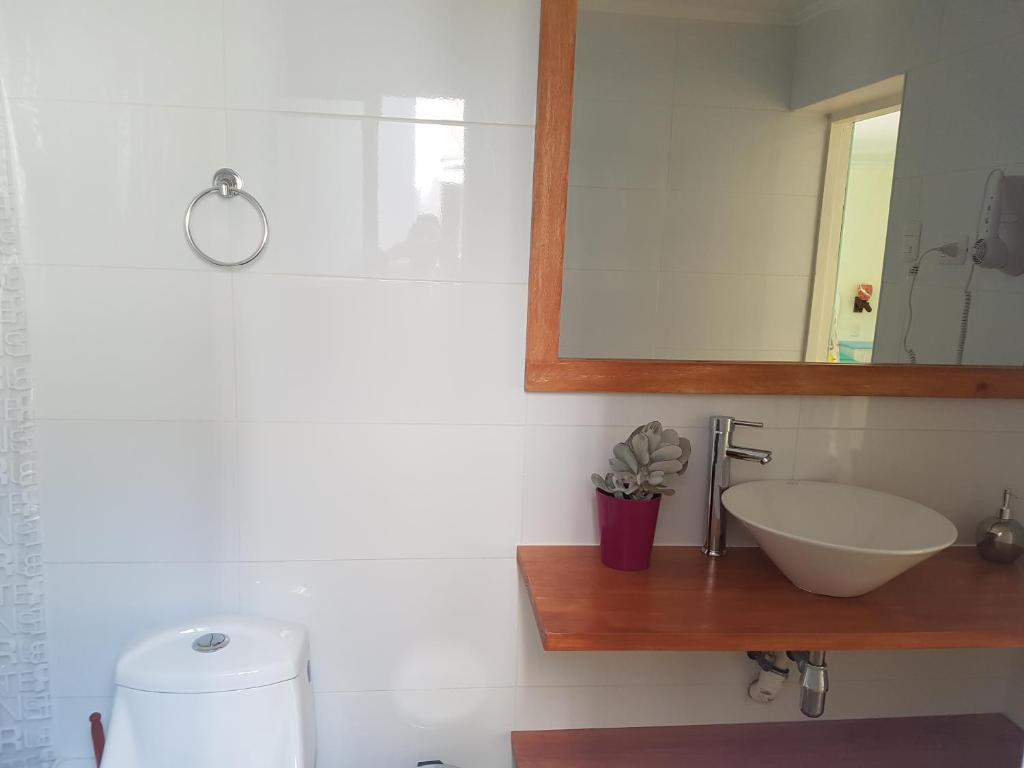 Koupelna v ubytování Hostal Casa Aborigen