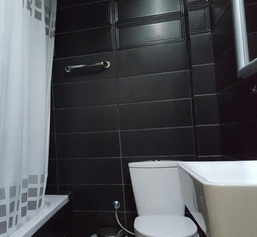 Koupelna v ubytování Argolis Hotel