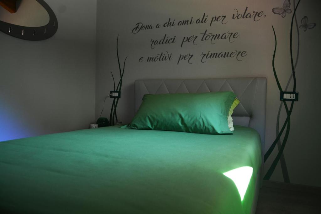 Postel nebo postele na pokoji v ubytování B&B Valtilí
