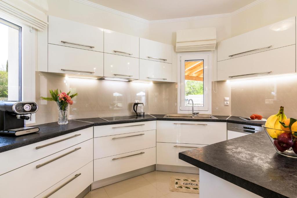 A kitchen or kitchenette at Villa Johnnie