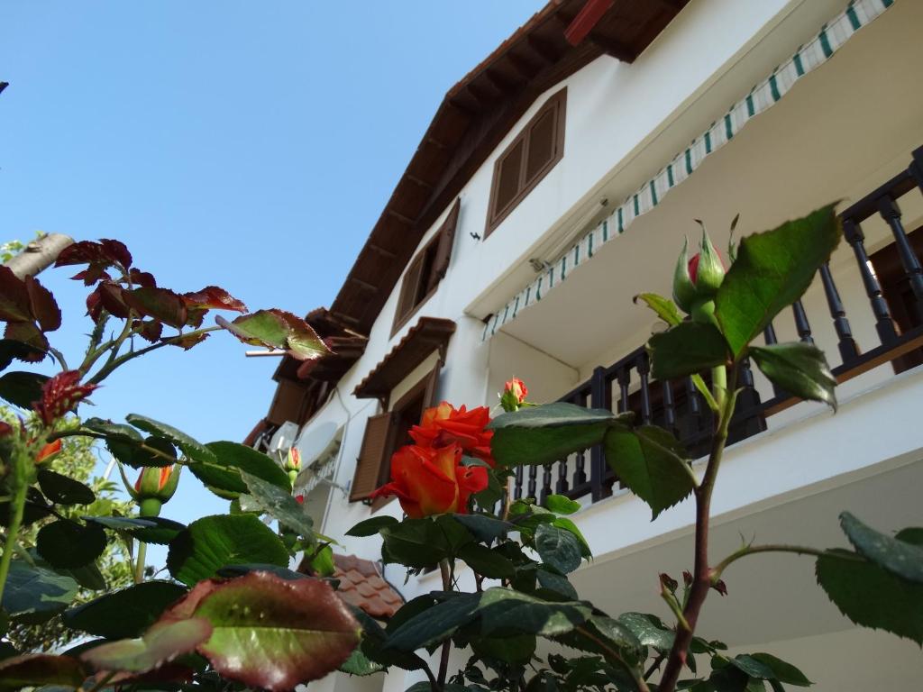 A balcony or terrace at Christakos Apartments