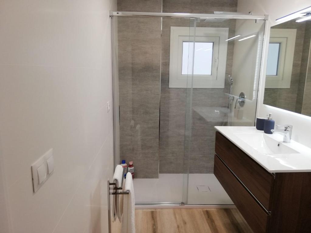 Kúpeľňa v ubytovaní Apartamento Aurora