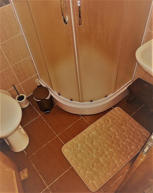 Koupelna v ubytování Tarski dom