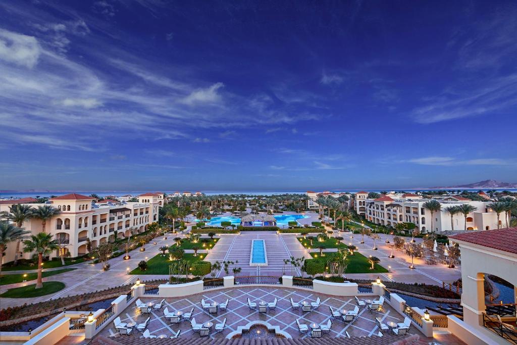 an aerial view of a plaza in a resort at Jaz Mirabel Resort in Sharm El Sheikh