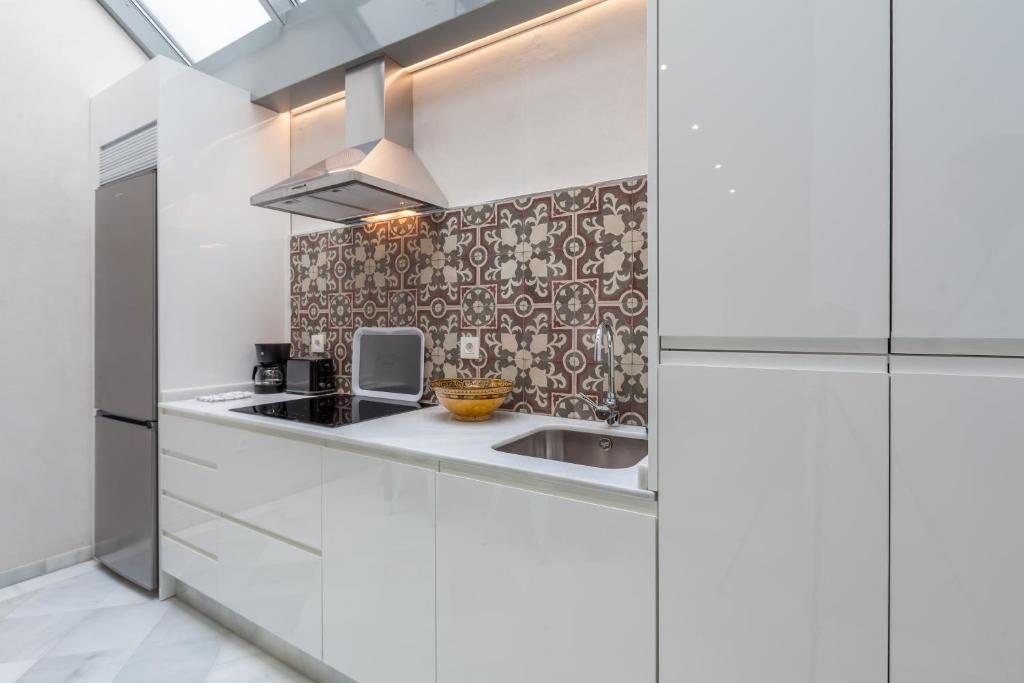 Kuchyň nebo kuchyňský kout v ubytování Casas de Sevilla - Apartamentos Tintes12