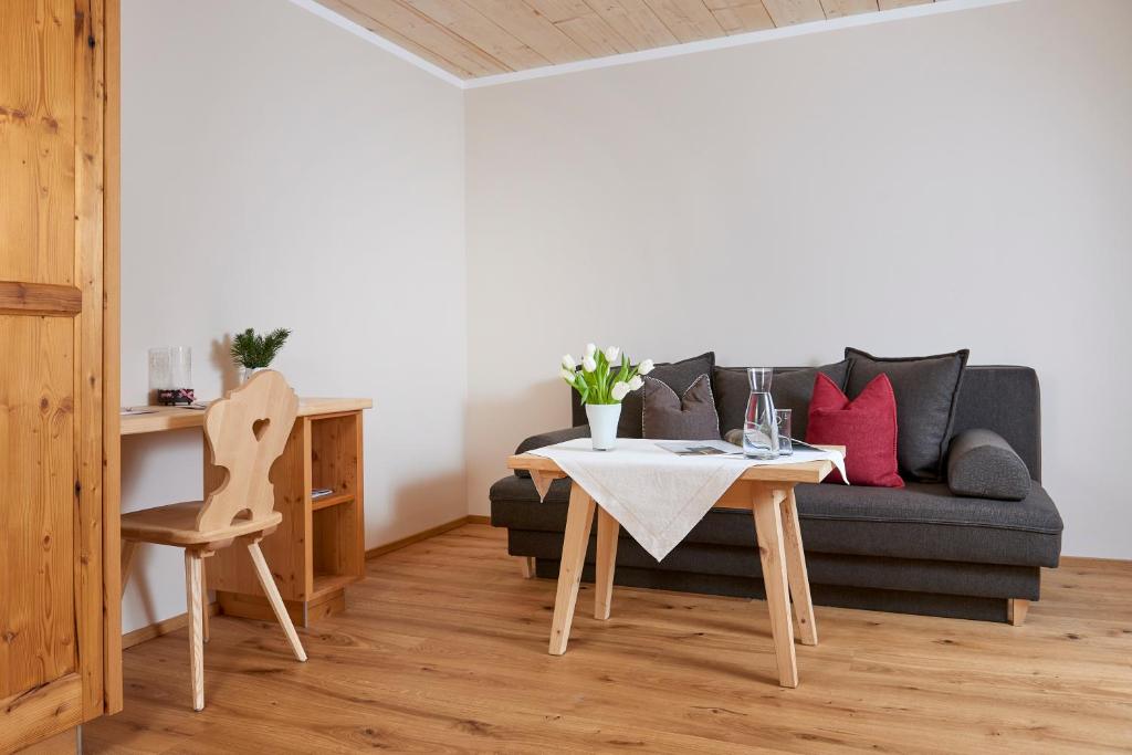 Posezení v ubytování Biohotel Walserstuba
