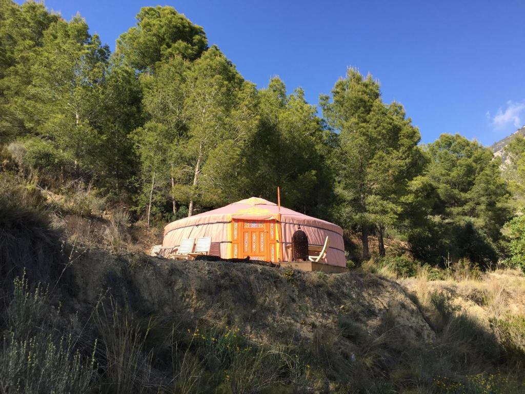 Příroda nedaleko luxury tent