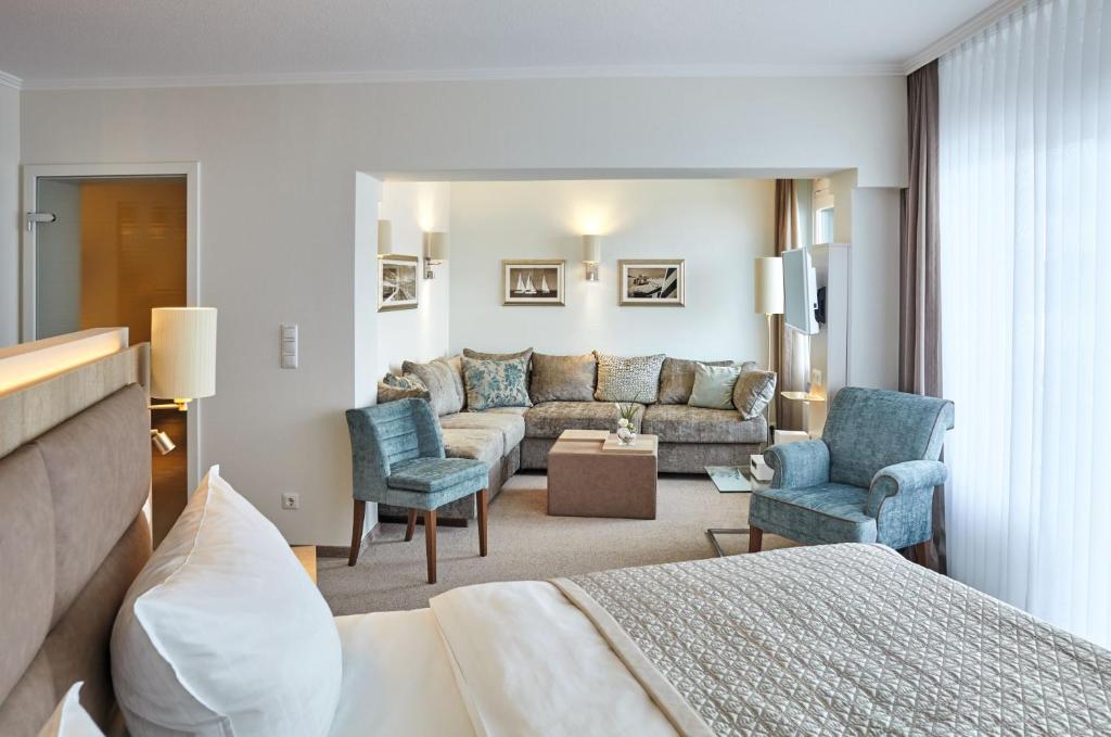 Posezení v ubytování Hotel Strandidyll