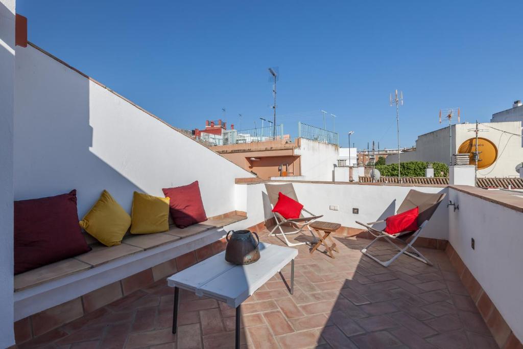 Balkón nebo terasa v ubytování Casas de Sevilla - Apartamentos Tintes12