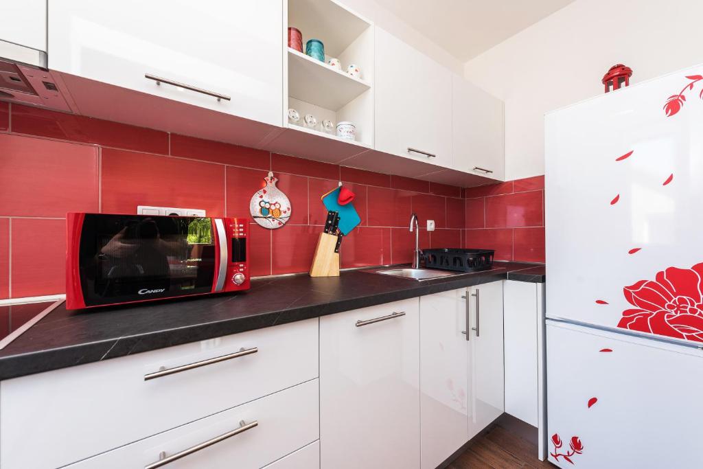 Kuchyňa alebo kuchynka v ubytovaní Apartman Micko