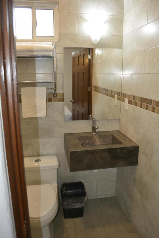Koupelna v ubytování Suites Bajío