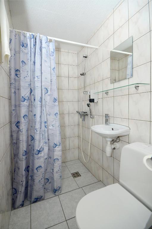 Koupelna v ubytování Aisa Guesthouse