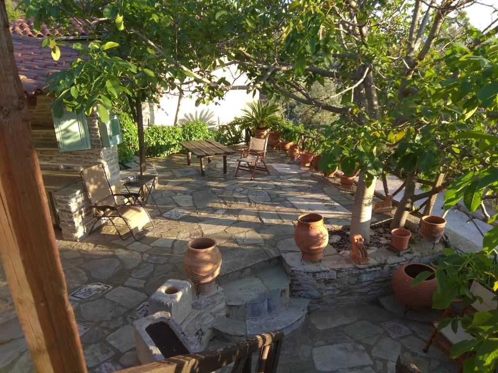 Ogród w obiekcie Pelion Zervochia