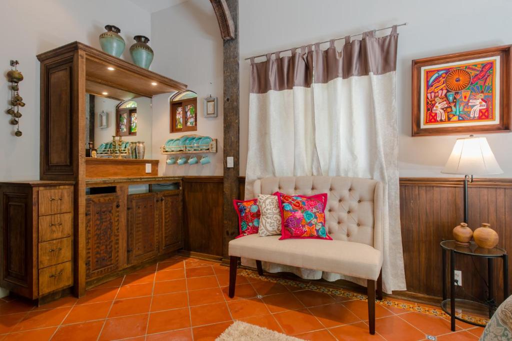 Posezení v ubytování Hacienda Xcaret