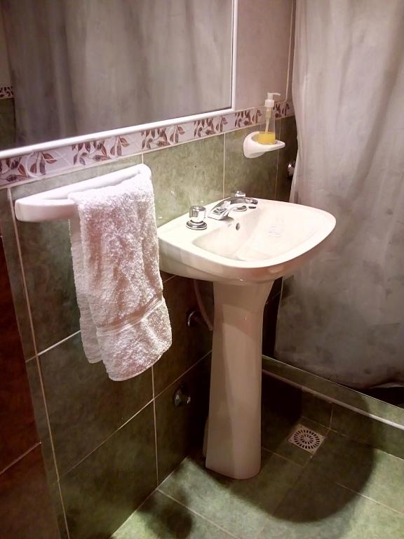 Koupelna v ubytování Hospedaje Lo de Max