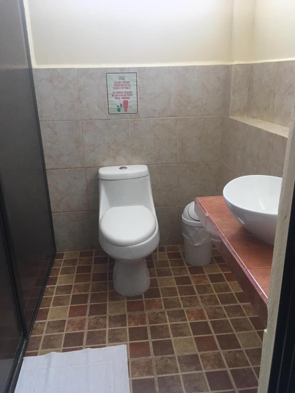Koupelna v ubytování Hotel Tuparenda