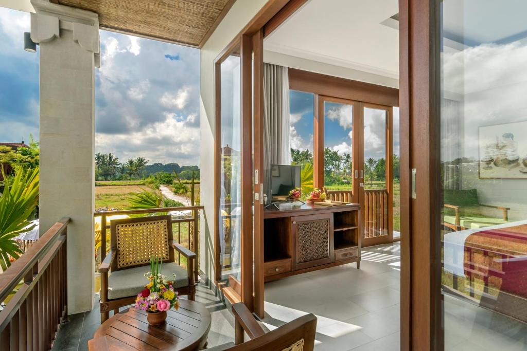 Balkón nebo terasa v ubytování Bumi Muwa Ubud Katiklantang