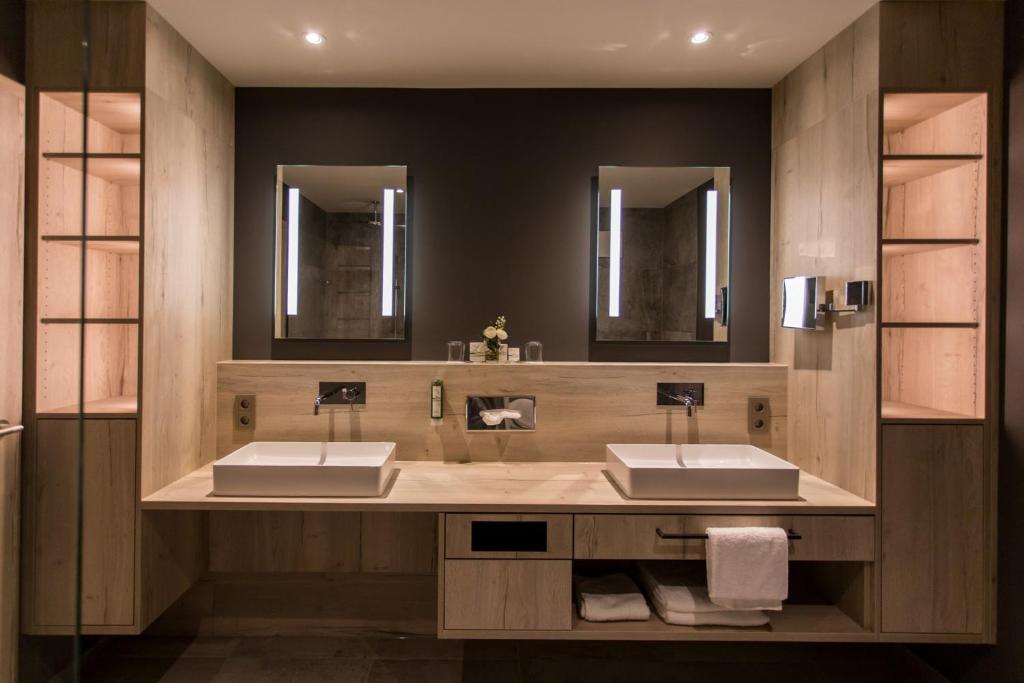 Koupelna v ubytování monte mare SAUNA-SPA-SPORTS-HOTEL