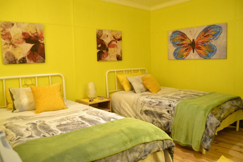 Ένα ή περισσότερα κρεβάτια σε δωμάτιο στο Kallabaskop Eco lodge