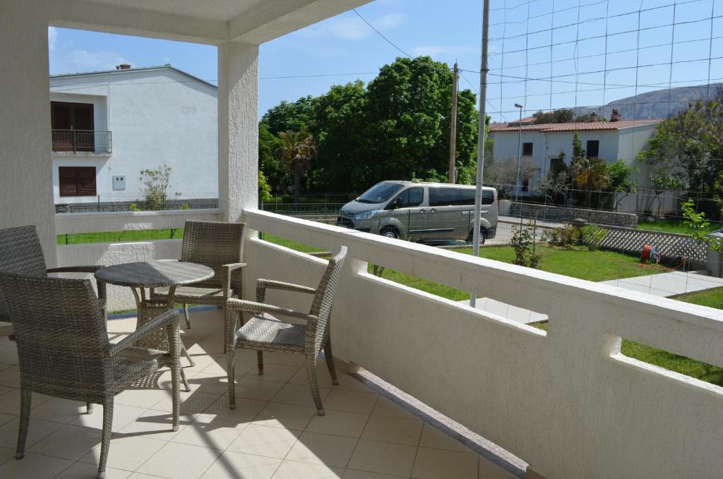 Balkón nebo terasa v ubytování Apartments Antonio