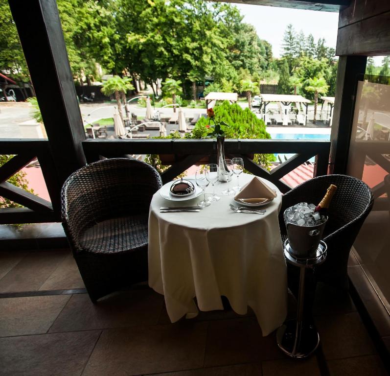 Balkón nebo terasa v ubytování Hotel Snagov Club