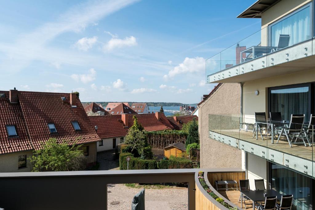 Balkón nebo terasa v ubytování HOF-SUITEN