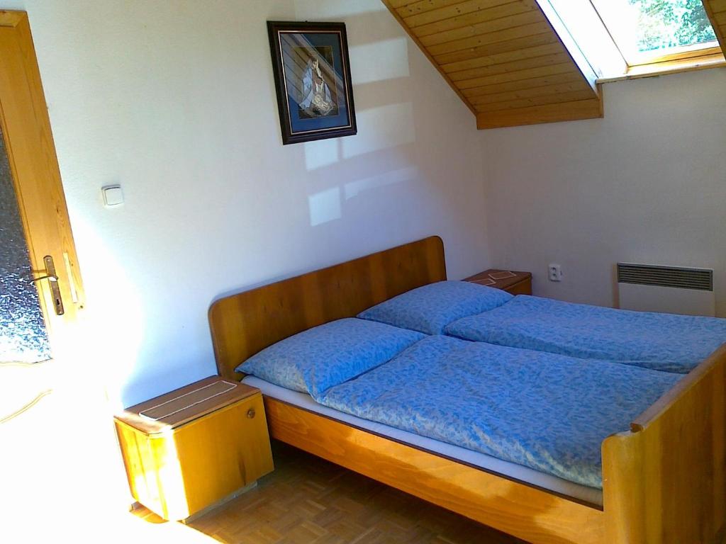 Postel nebo postele na pokoji v ubytování Chata Monika
