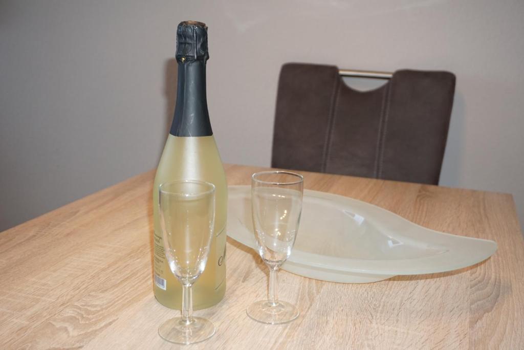Nápoje v ubytování Apartment "Köhler" mit Berg- und Bodenseesicht