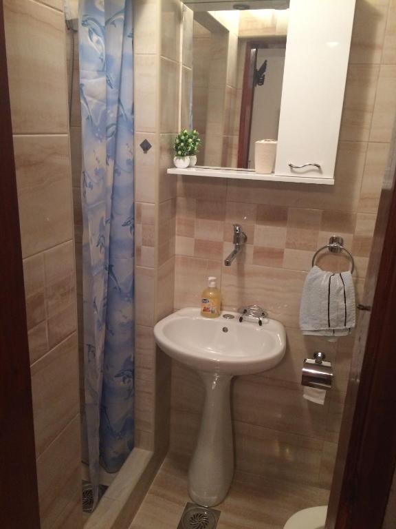 Koupelna v ubytování Apartments Aleksic