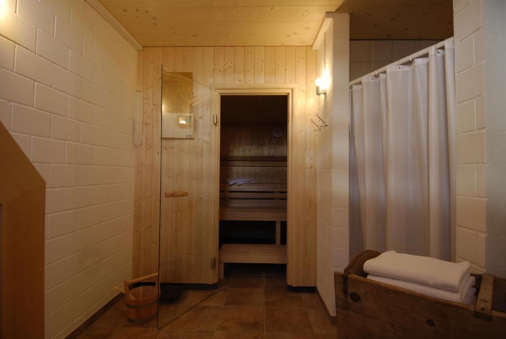 Koupelna v ubytování Hotel Ducan