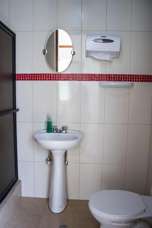Koupelna v ubytování Posada Tambuca