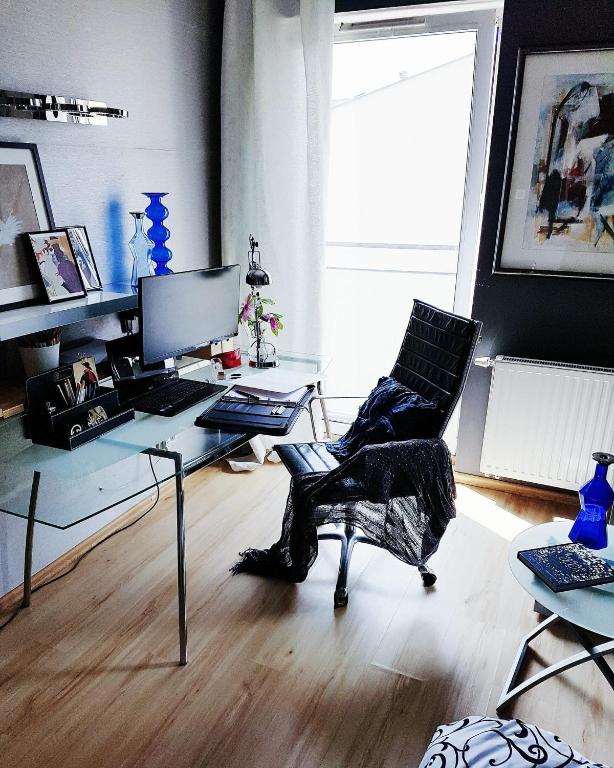 Posedenie v ubytovaní Warsaw King Size Apartment