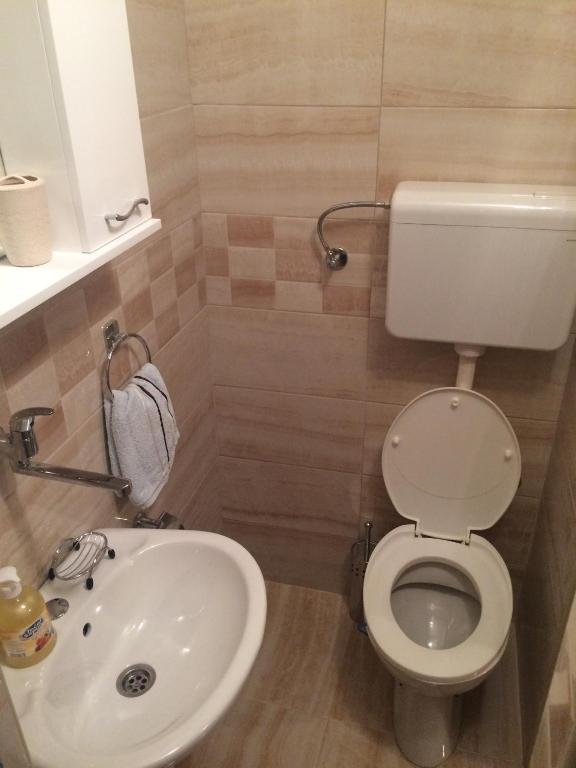 Koupelna v ubytování Apartments Aleksic