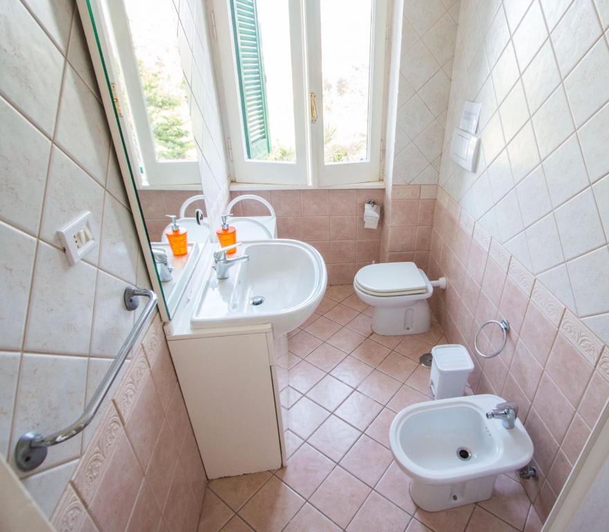 Koupelna v ubytování B&B "Posta di Colonna"