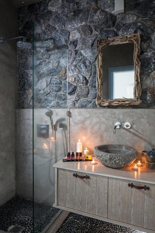 Koupelna v ubytování Melograno Villas