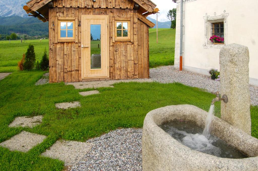 Vonkajšia záhrada v ubytovaní Chalet Steinerner Meerblick