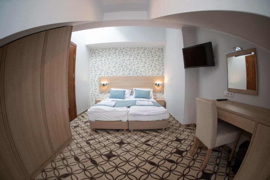 Postel nebo postele na pokoji v ubytování Grand Łeba - Adults Only (13+)