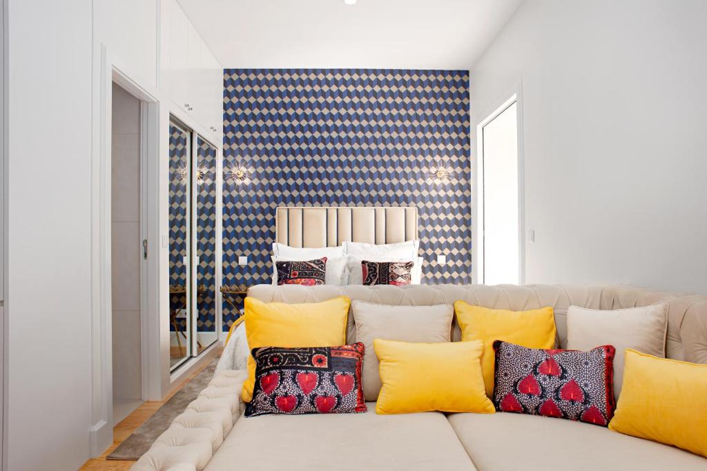 Cama o camas de una habitación en EXKLUSIVE Bandeira 1018 Apartments