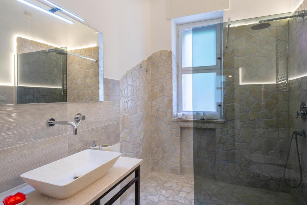 Koupelna v ubytování Villa Domus Salento Suites & Rooms con parcheggio privato in loco