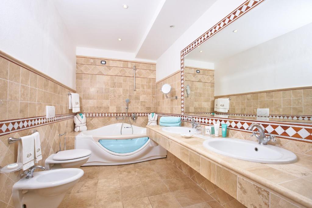 Koupelna v ubytování Hotel Hermitage