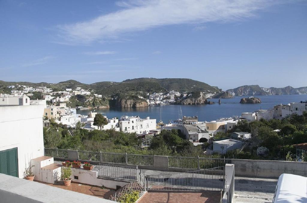 a view of a city and a body of water at Casa GARY in Ponza