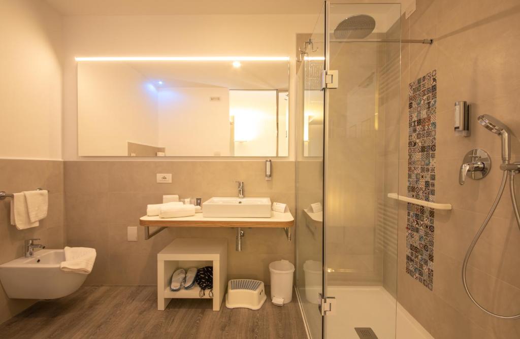 Kúpeľňa v ubytovaní Hotel Aurora