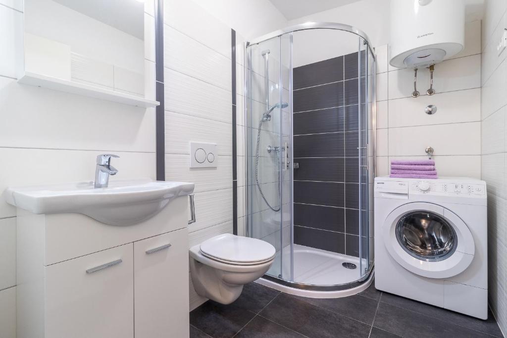 Koupelna v ubytování Apartment Taja