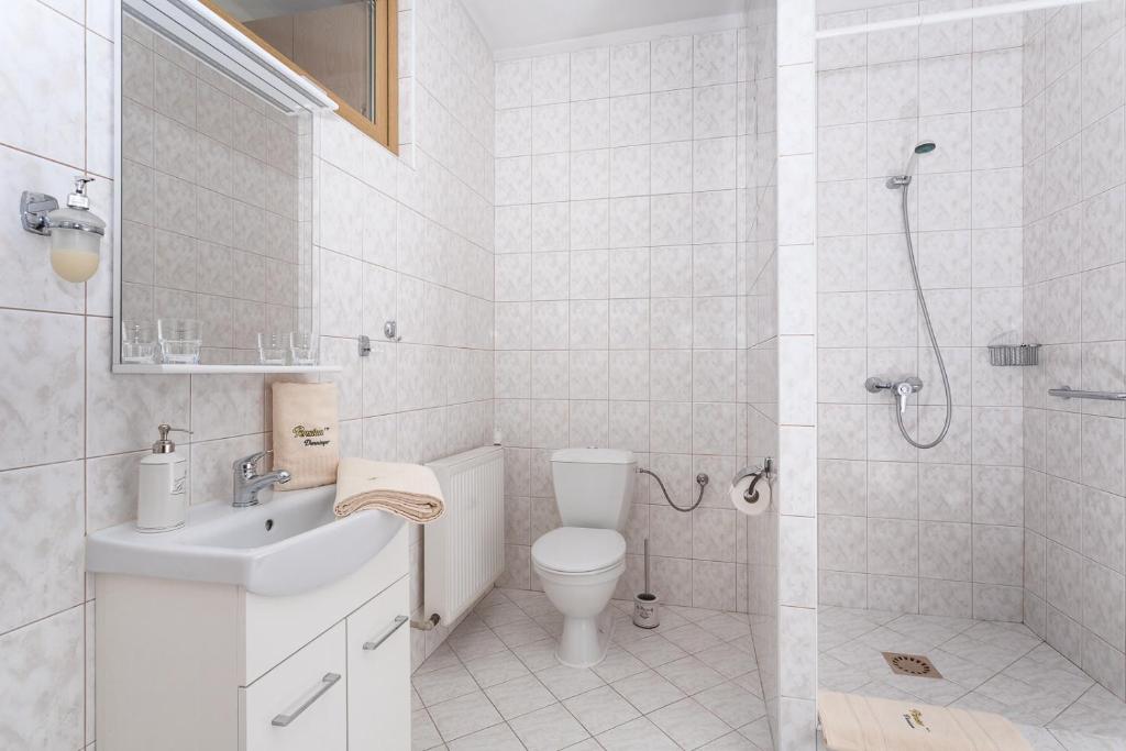 Kúpeľňa v ubytovaní Pension Danninger