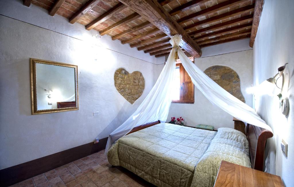 Posteľ alebo postele v izbe v ubytovaní Agriturismo Palazzo Conti A