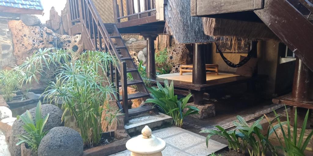 Zahrada ubytování Bale Sasak Bungalow