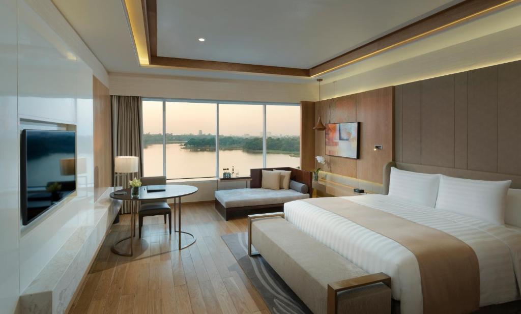 Krevet ili kreveti u jedinici u okviru objekta Melia Yangon