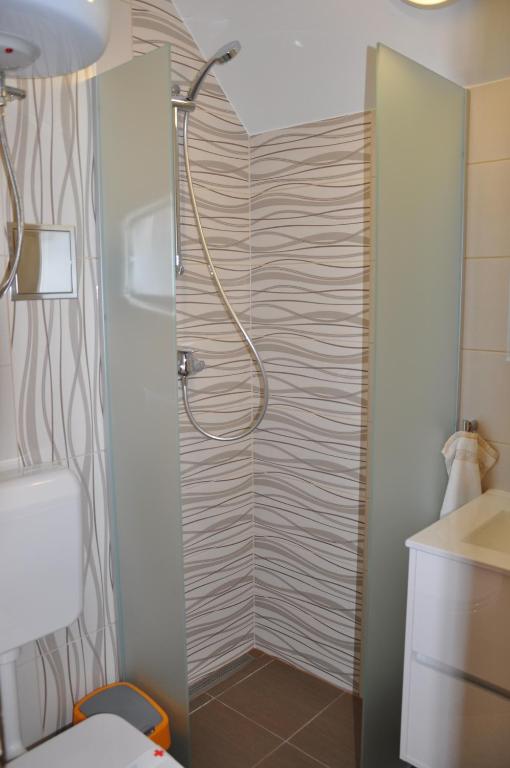 Koupelna v ubytování Apartma Marjetica 2